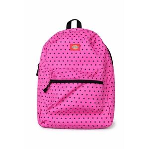 Dickies Pink Polka Dot Backpack Black Spots School Bookbag Travel Bag Casual